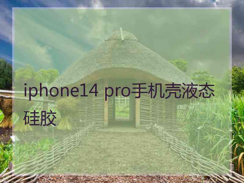 iphone14 pro手机壳液态硅胶