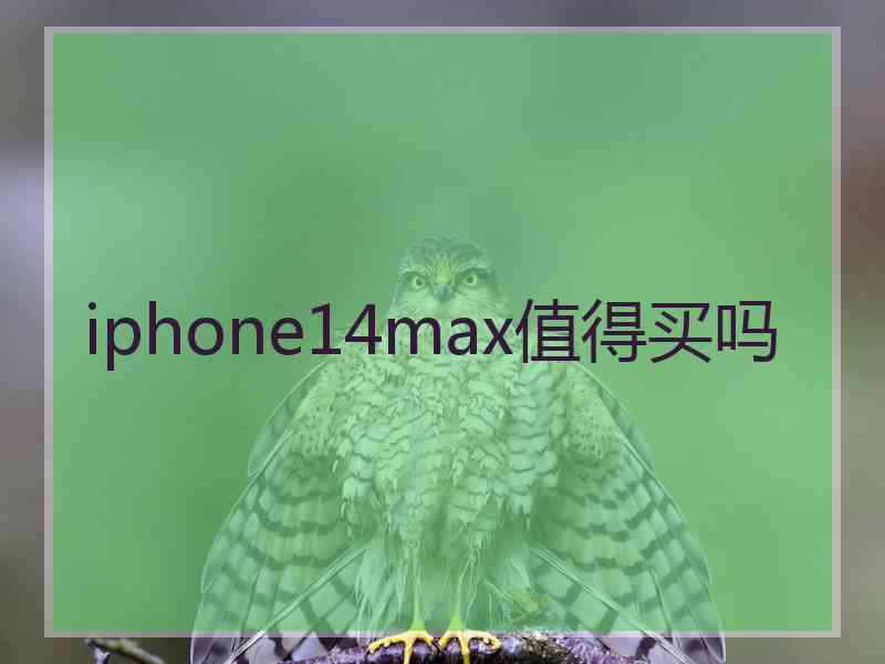 iphone14max值得买吗