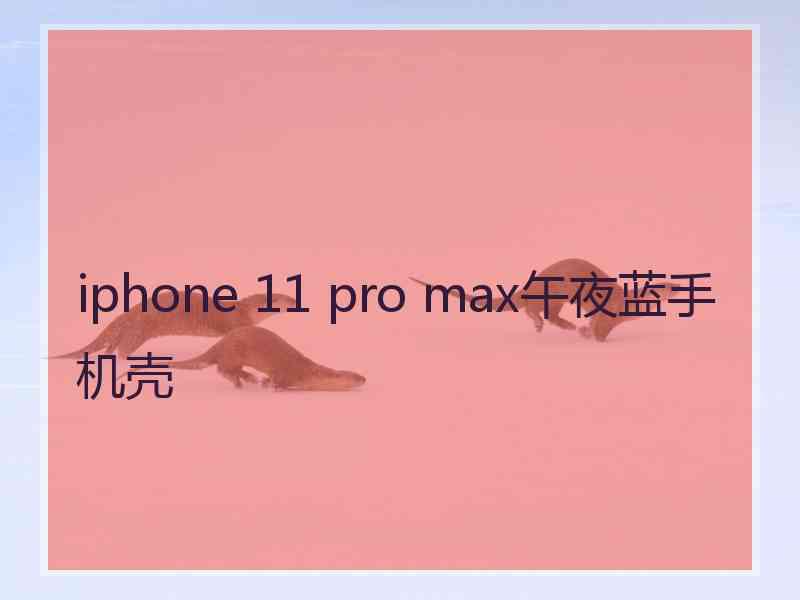 iphone 11 pro max午夜蓝手机壳