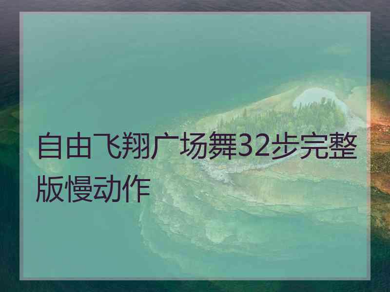 自由飞翔广场舞32步完整版慢动作