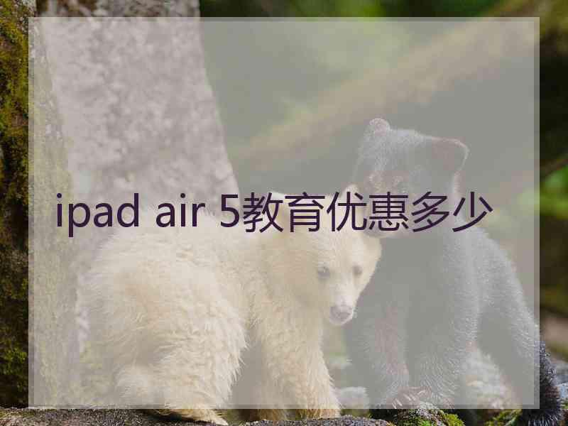 ipad air 5教育优惠多少