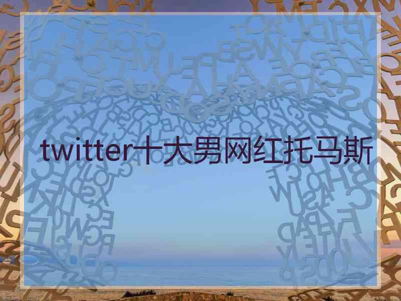 twitter十大男网红托马斯