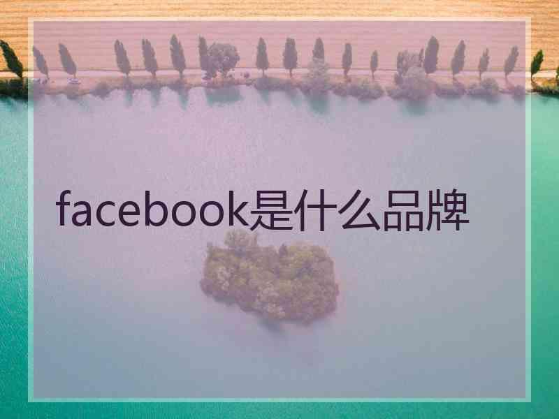 facebook是什么品牌