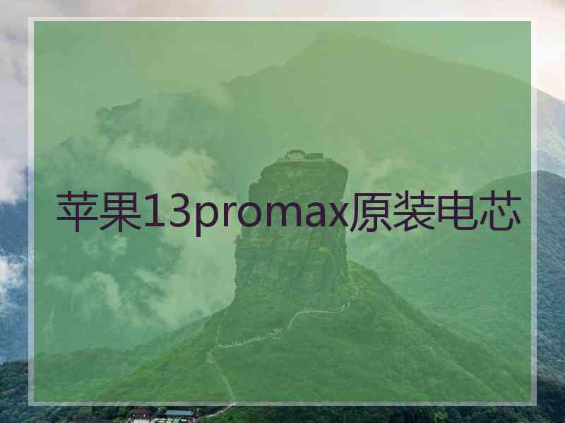 苹果13promax原装电芯