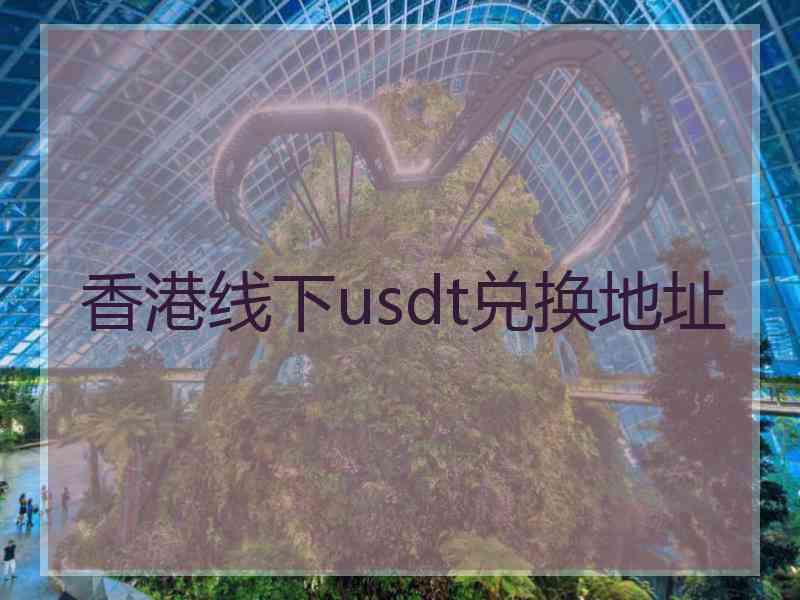 香港线下usdt兑换地址