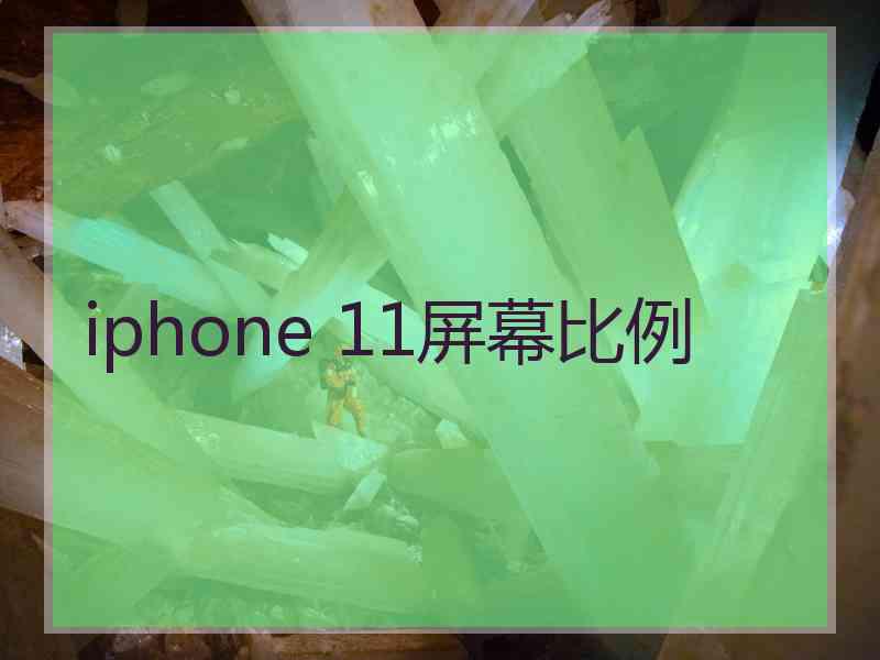 iphone 11屏幕比例