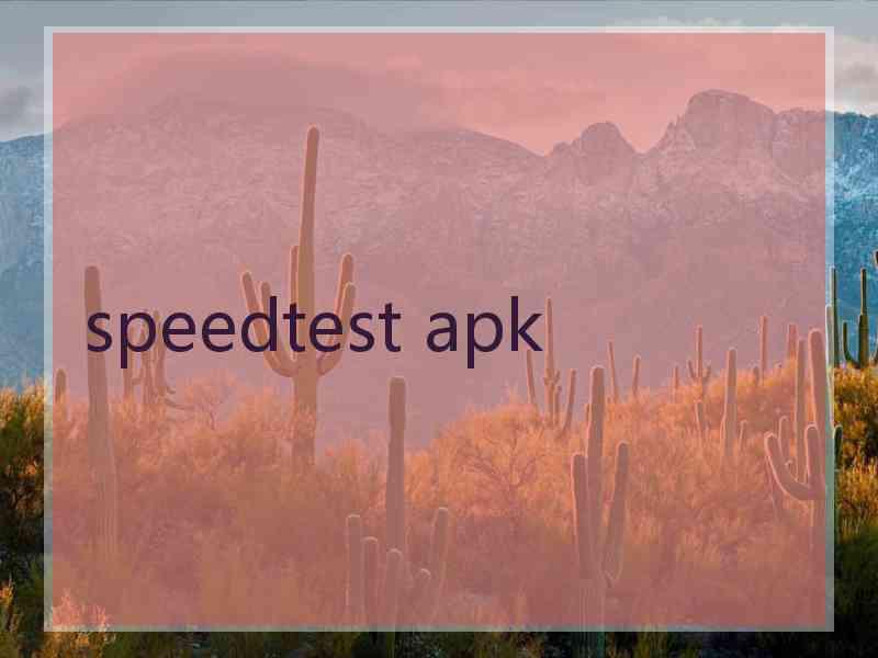 speedtest apk