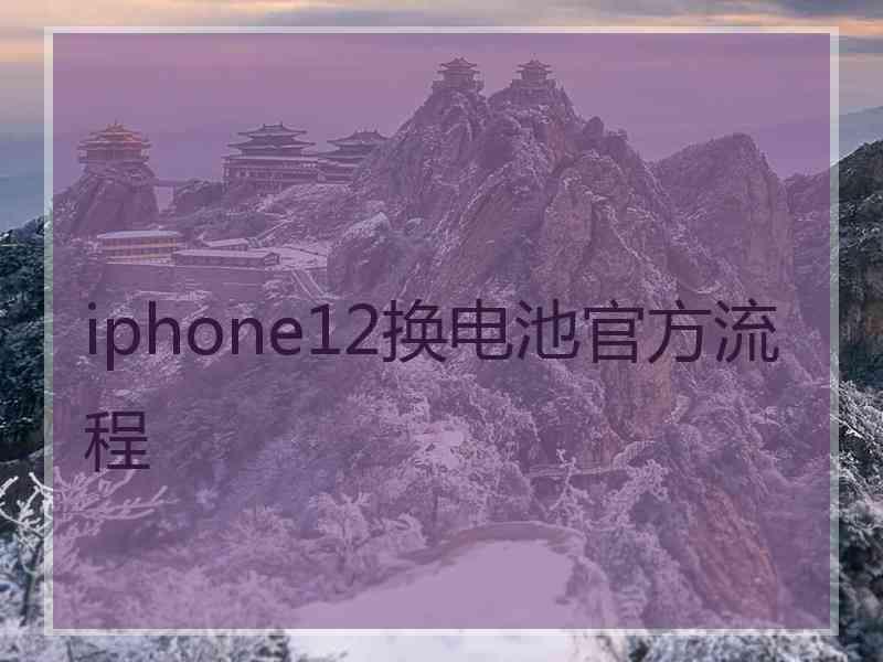 iphone12换电池官方流程