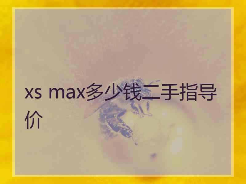 xs max多少钱二手指导价