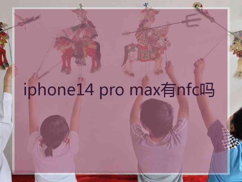 iphone14 pro max有nfc吗