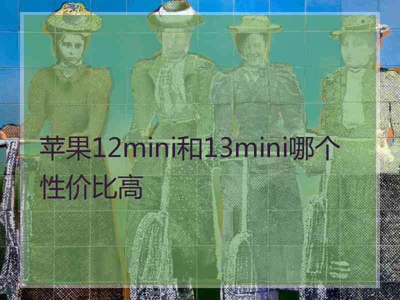 苹果12mini和13mini哪个性价比高