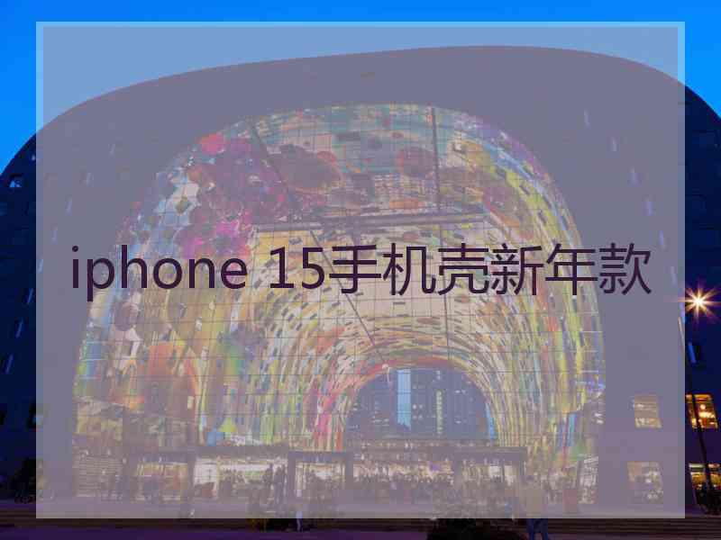 iphone 15手机壳新年款