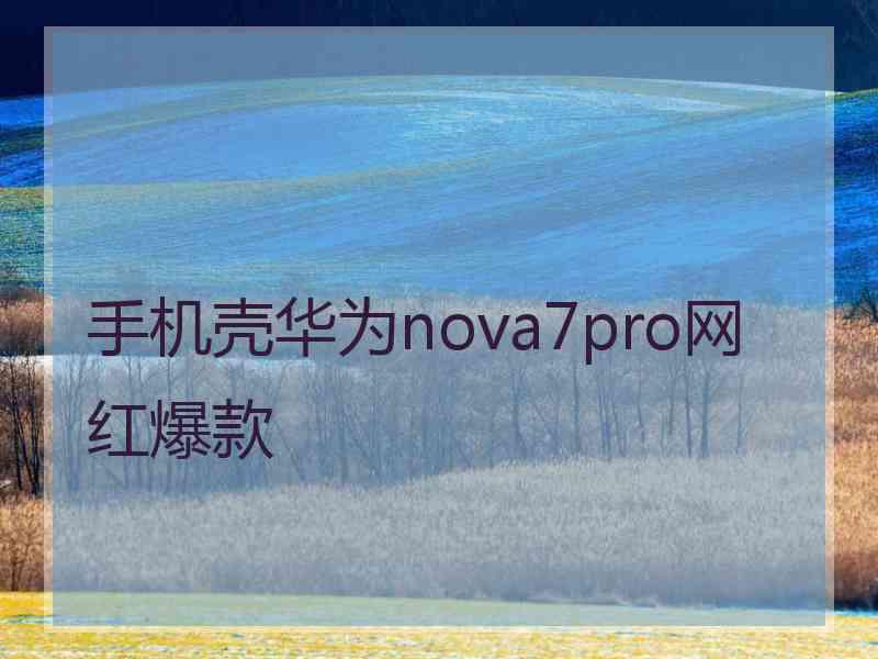 手机壳华为nova7pro网红爆款