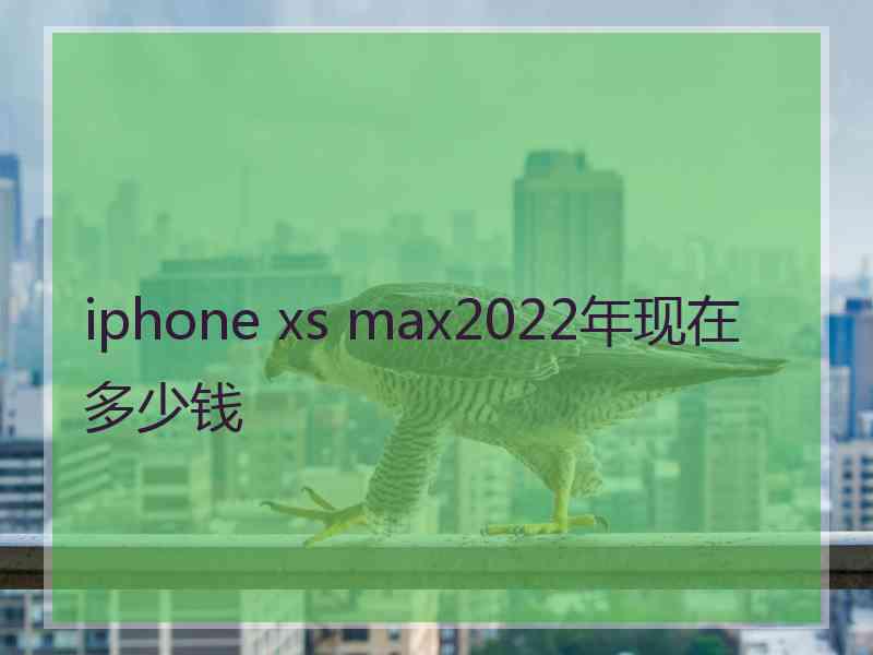 iphone xs max2022年现在多少钱