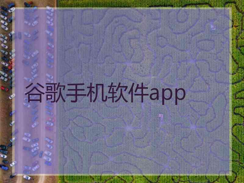 谷歌手机软件app