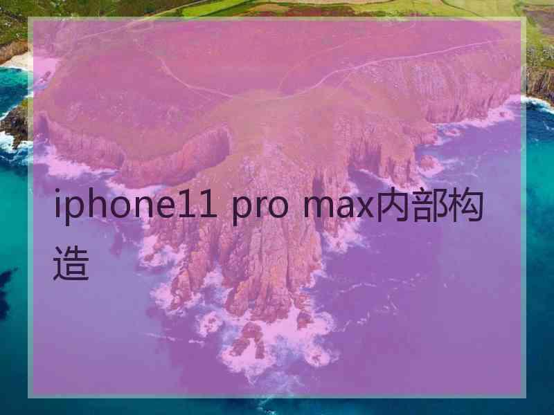 iphone11 pro max内部构造