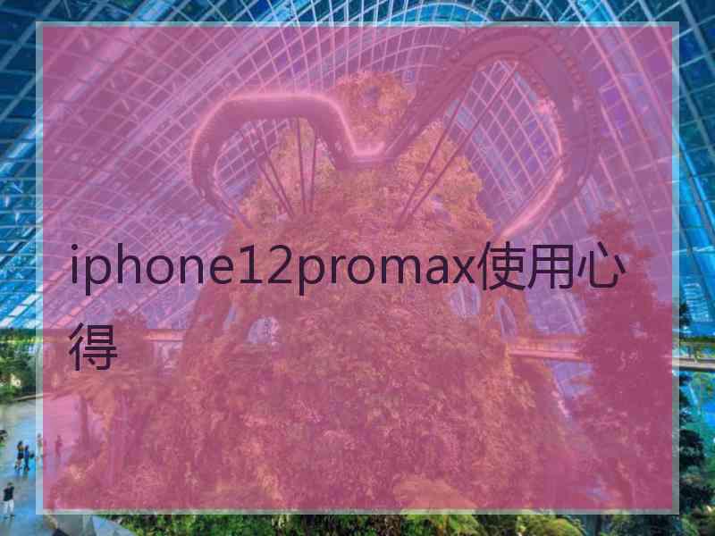 iphone12promax使用心得