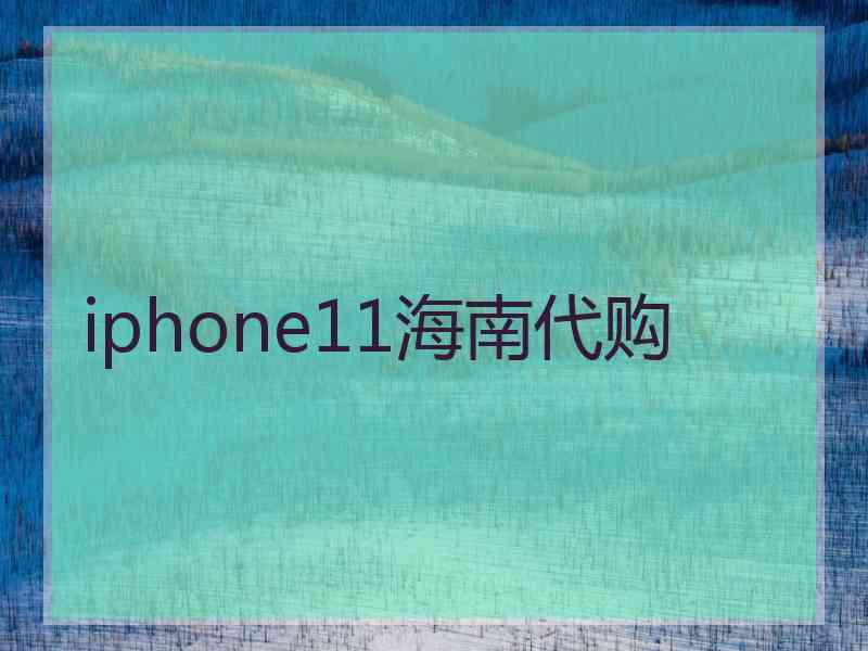 iphone11海南代购