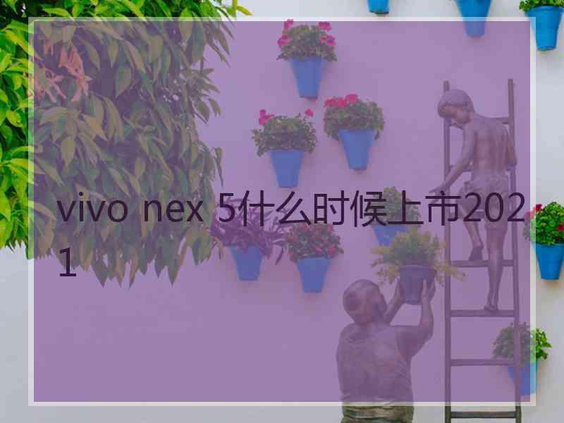 vivo nex 5什么时候上市2021