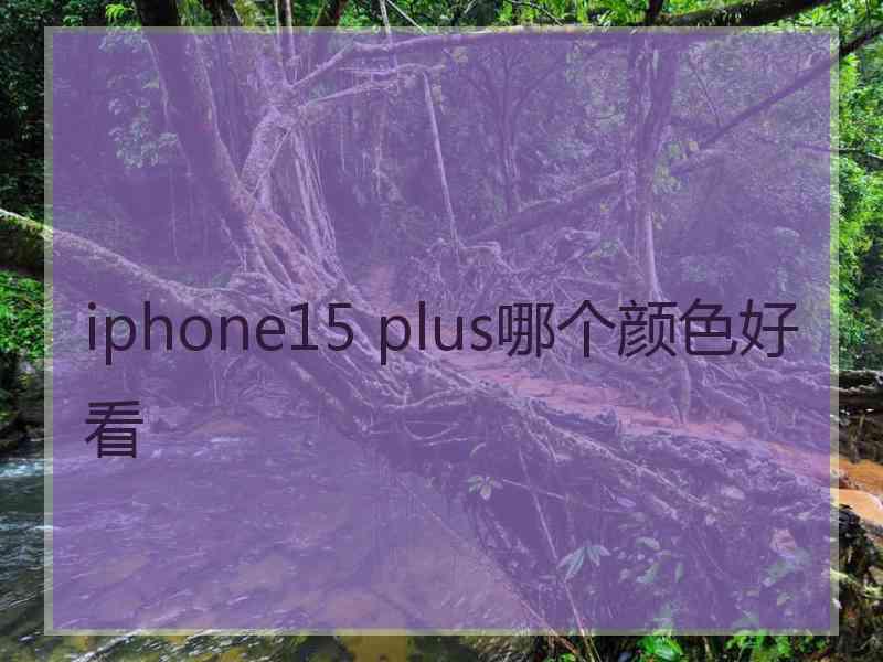 iphone15 plus哪个颜色好看