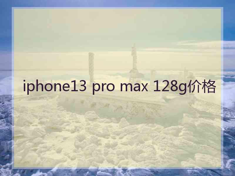 iphone13 pro max 128g价格