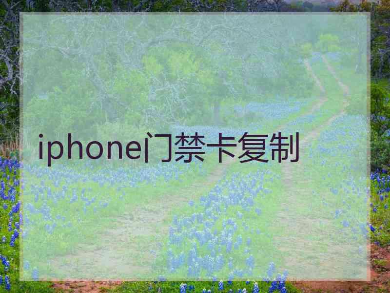 iphone门禁卡复制