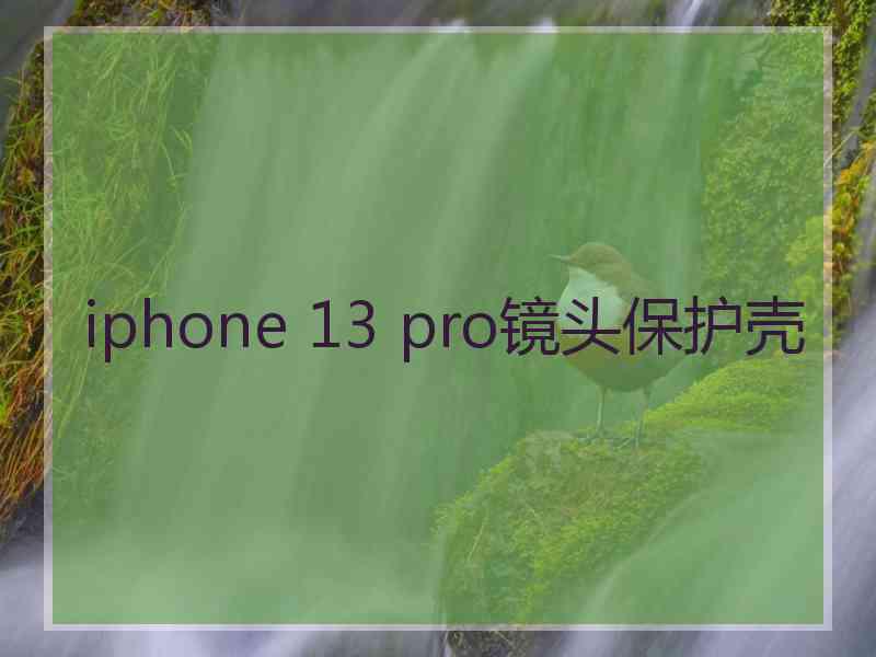 iphone 13 pro镜头保护壳