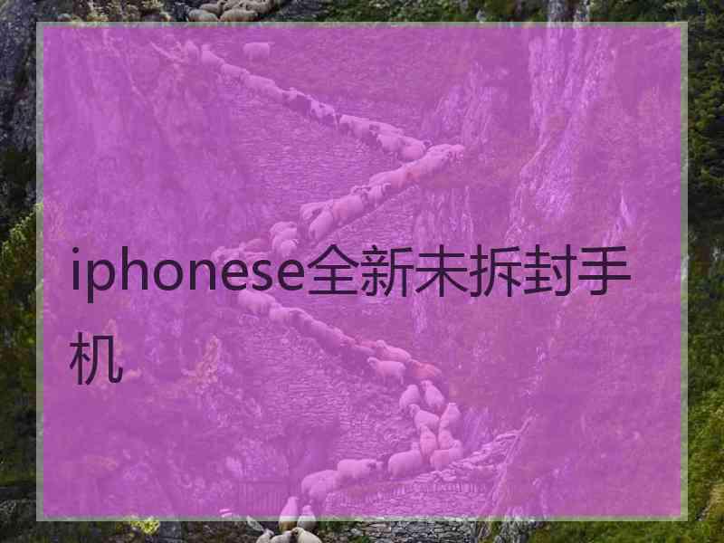 iphonese全新未拆封手机