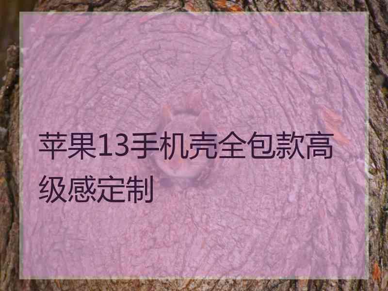 苹果13手机壳全包款高级感定制