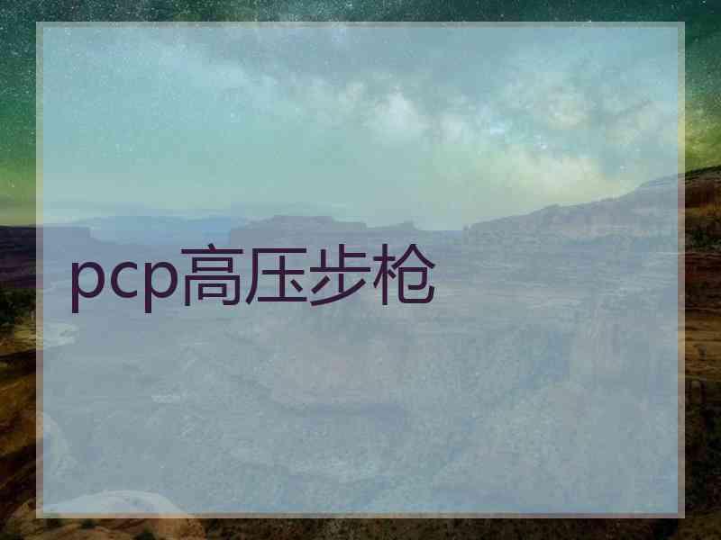 pcp高压步枪