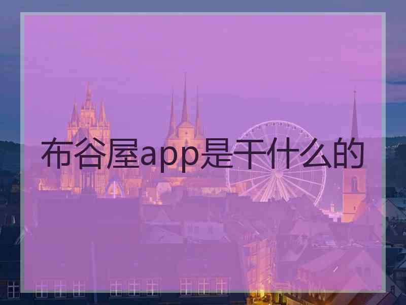 布谷屋app是干什么的