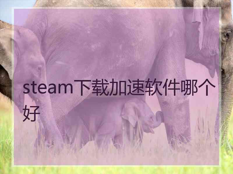 steam下载加速软件哪个好