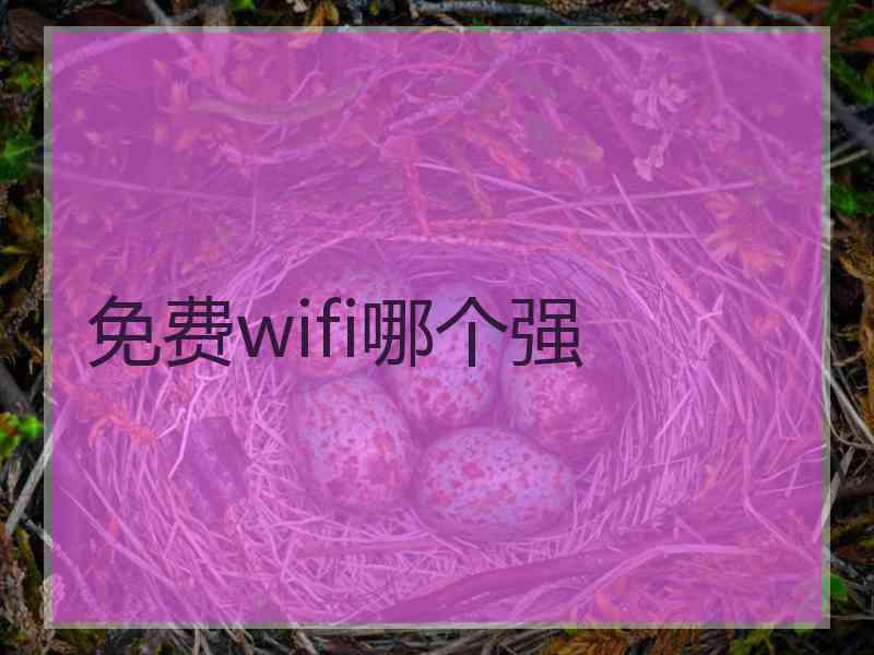 免费wifi哪个强