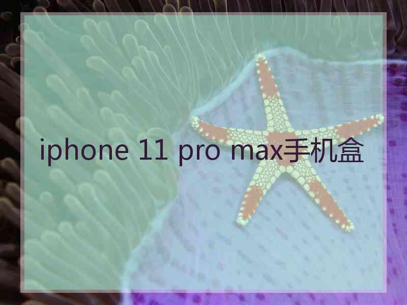 iphone 11 pro max手机盒