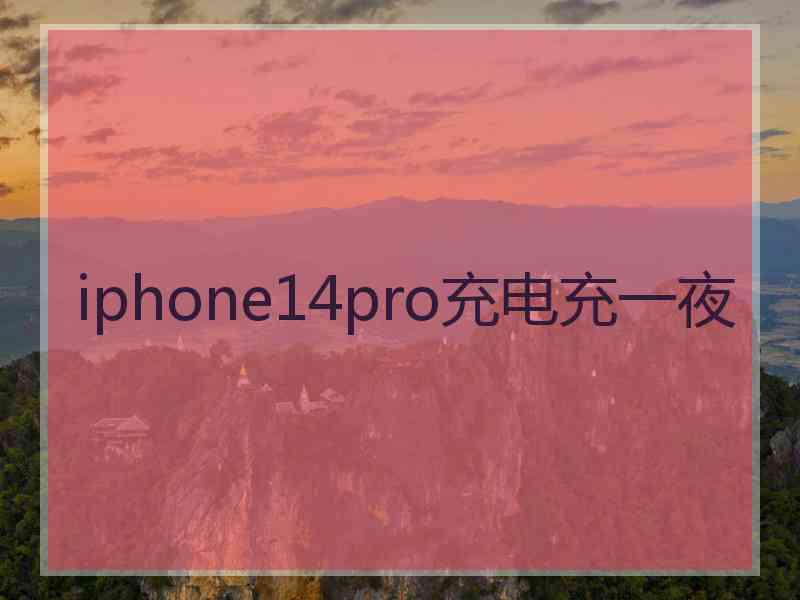 iphone14pro充电充一夜