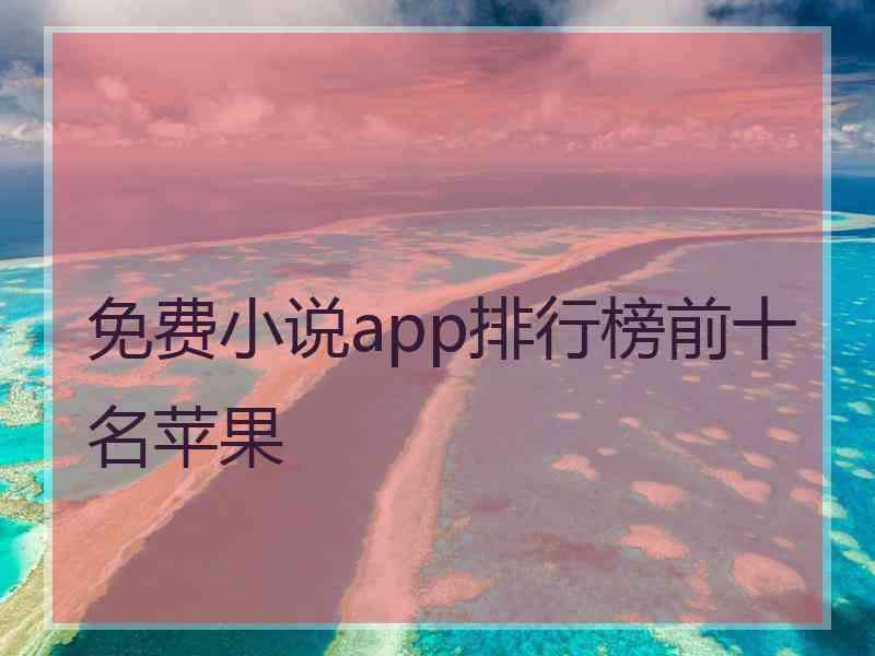 免费小说app排行榜前十名苹果