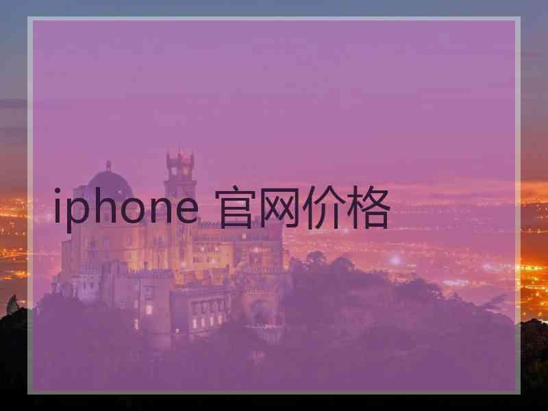 iphone 官网价格