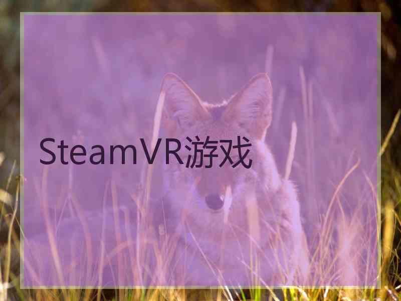 SteamVR游戏