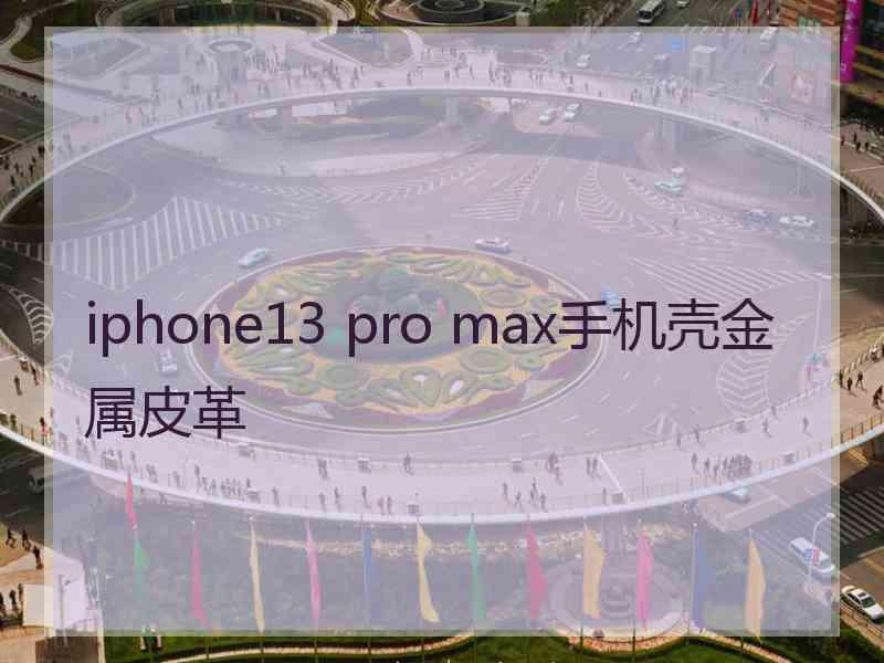 iphone13 pro max手机壳金属皮革