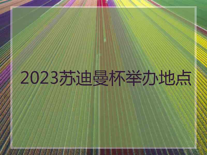 2023苏迪曼杯举办地点