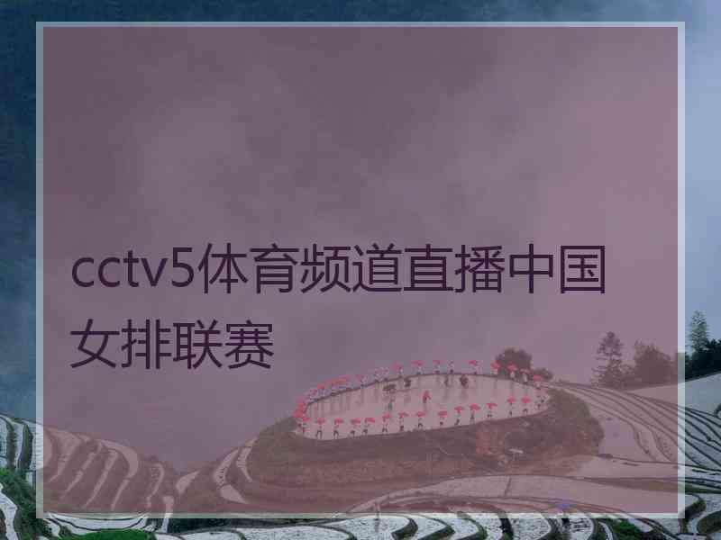 cctv5体育频道直播中国女排联赛