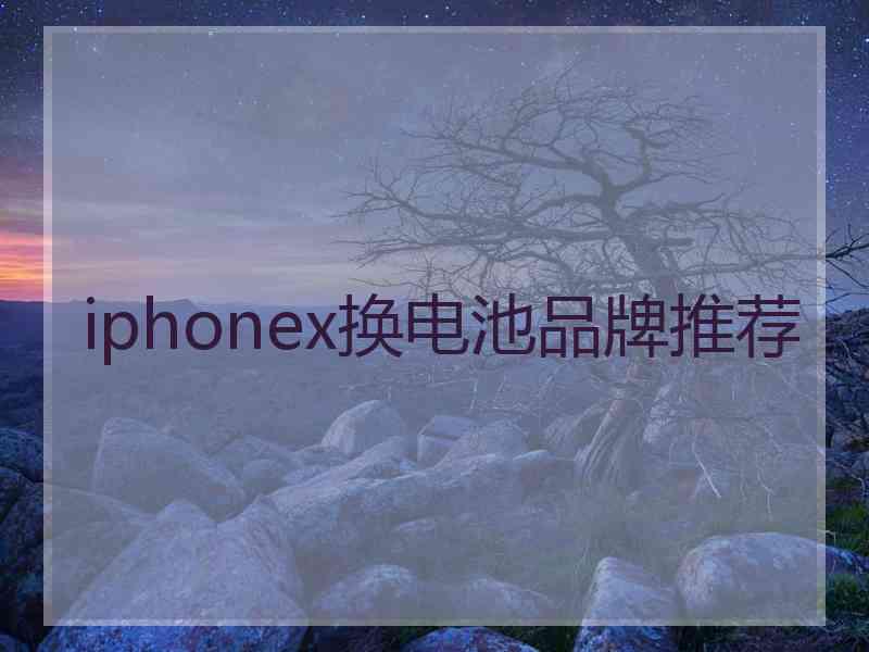 iphonex换电池品牌推荐