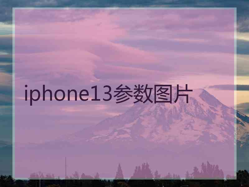 iphone13参数图片