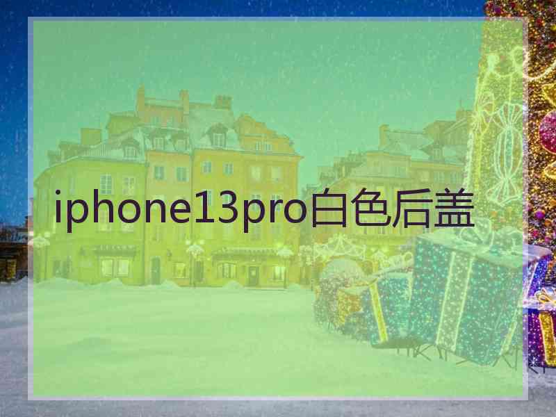 iphone13pro白色后盖