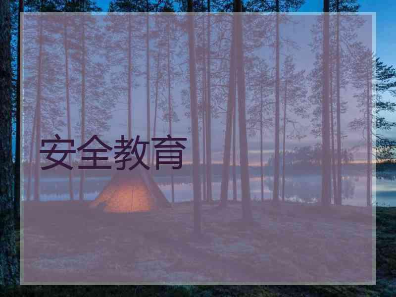 安全教育