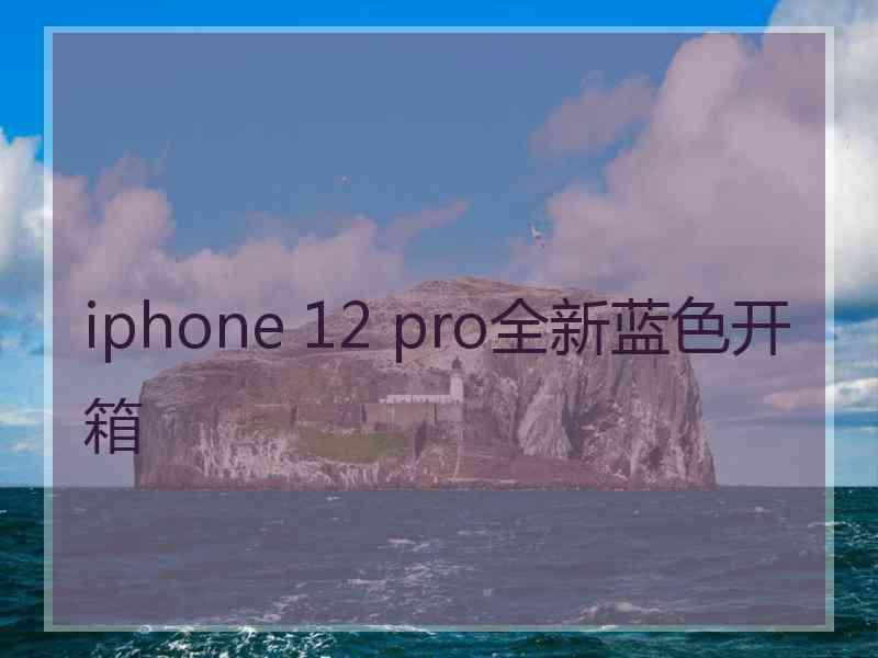 iphone 12 pro全新蓝色开箱