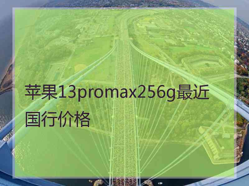 苹果13promax256g最近国行价格