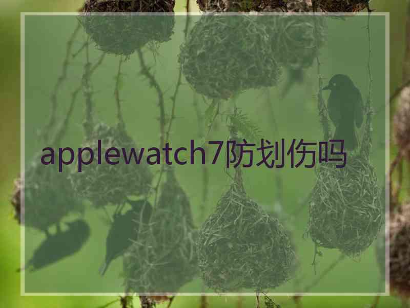 applewatch7防划伤吗