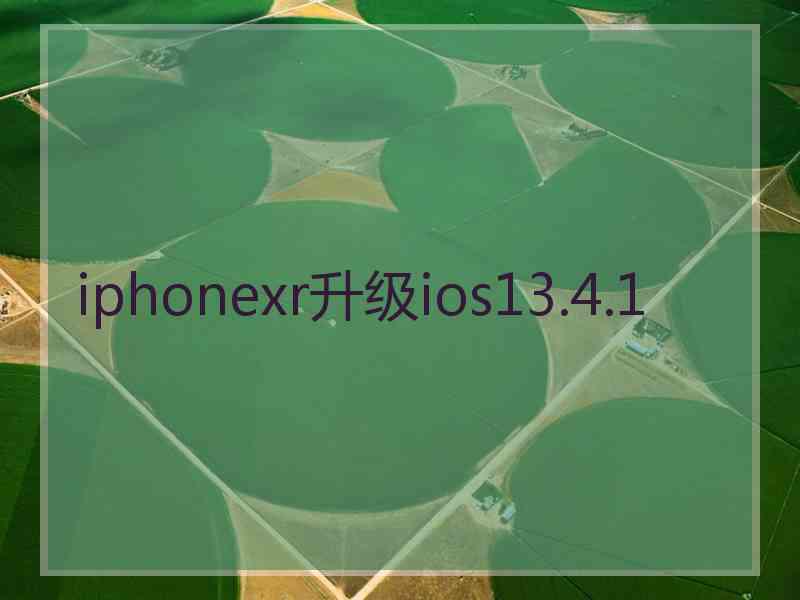 iphonexr升级ios13.4.1