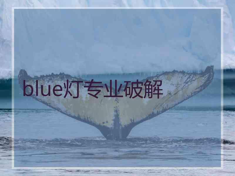 blue灯专业破解